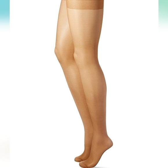 L'eggs Sheer Energy Control Top Suntan Pantyhose 2 pairs - Picture 3 of 3